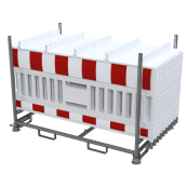 SET | with 20 panel fence | on stacking pallet | with lamp adapter | with foil RA1/A | type de barrier ULTRA white